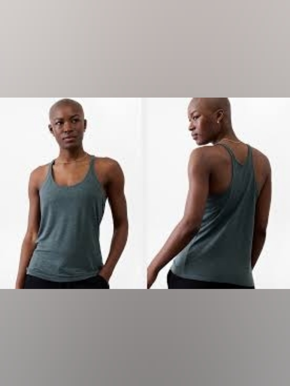 Athleta Getaway Linen Blend Tank SMALL
